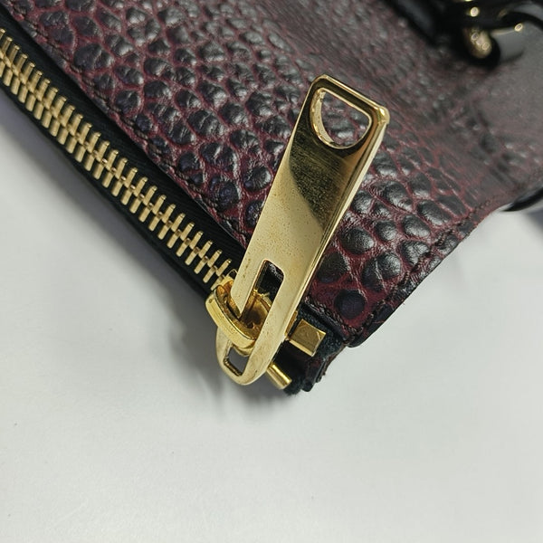 Calfskin Top Handle Bag Red