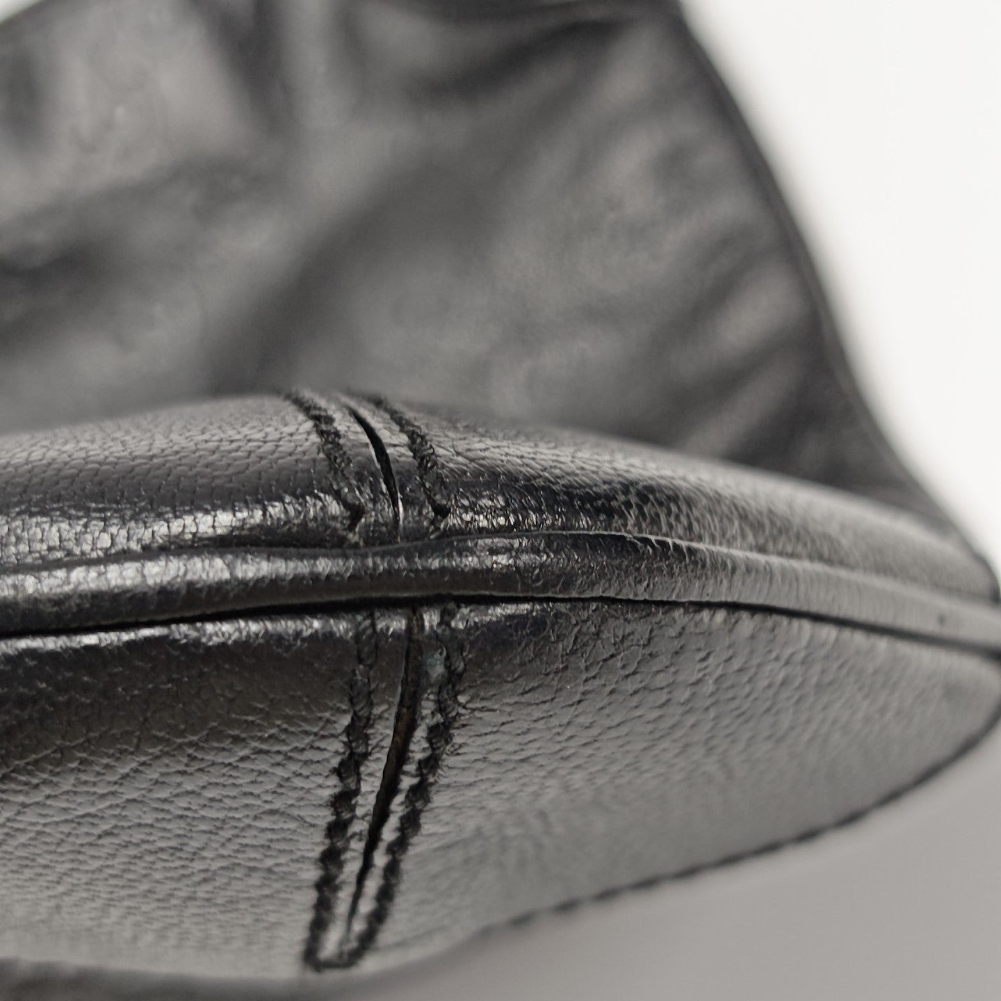 Calfskin Top Handle Bag Black