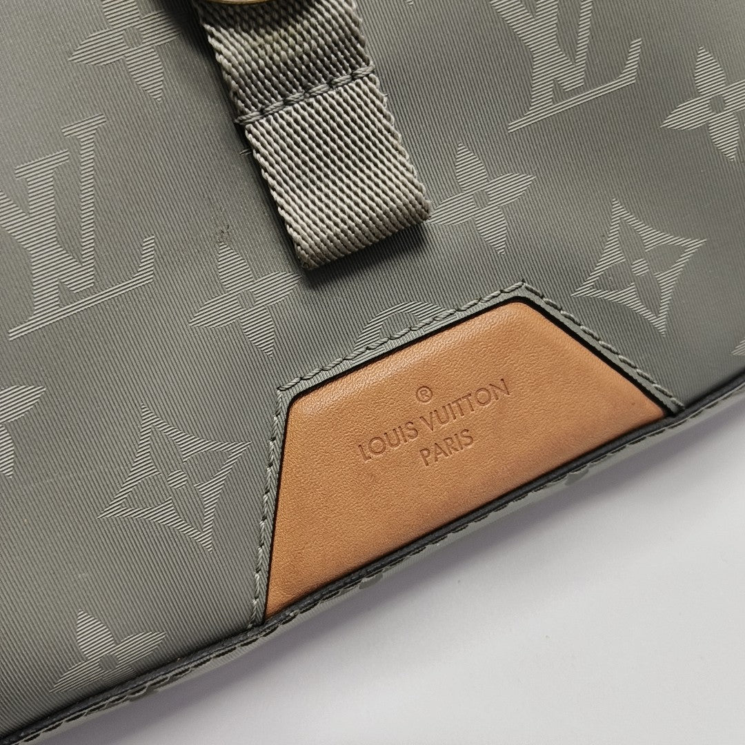Monogram Coated Canvas Shoulder Bag Green