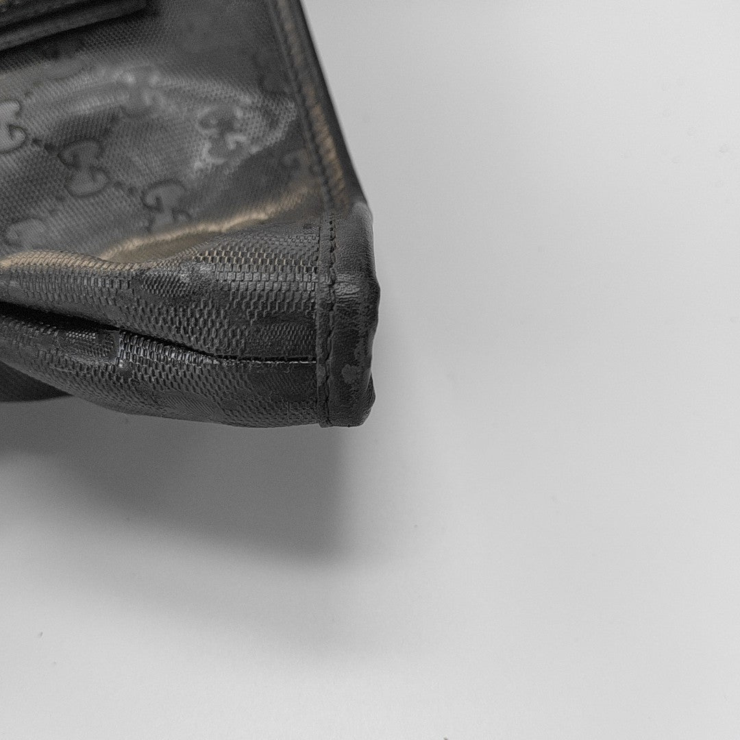 GG Imprime Monogram Coated Canvas Black