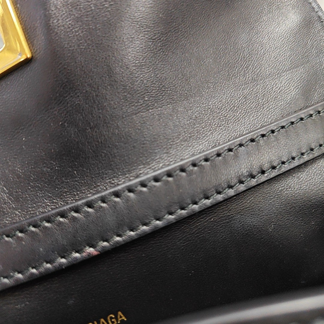 Calfskin Shoulder Bag Mini Black