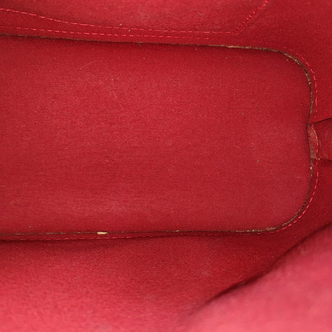 ALMA BB Monogram Patent Leather Red