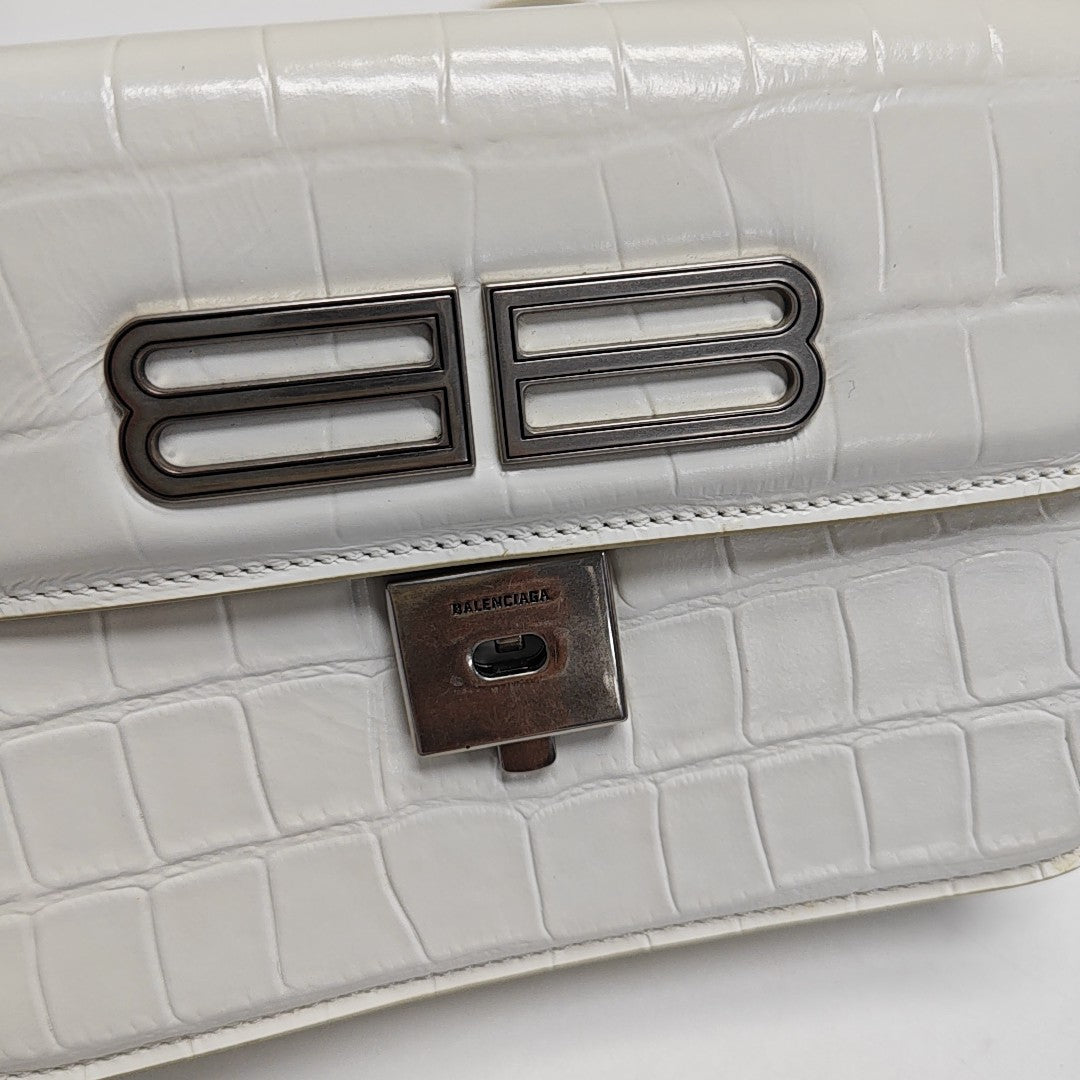 Calfskin Shoulder Bag White
