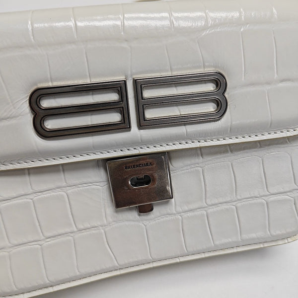 Calfskin Shoulder Bag White