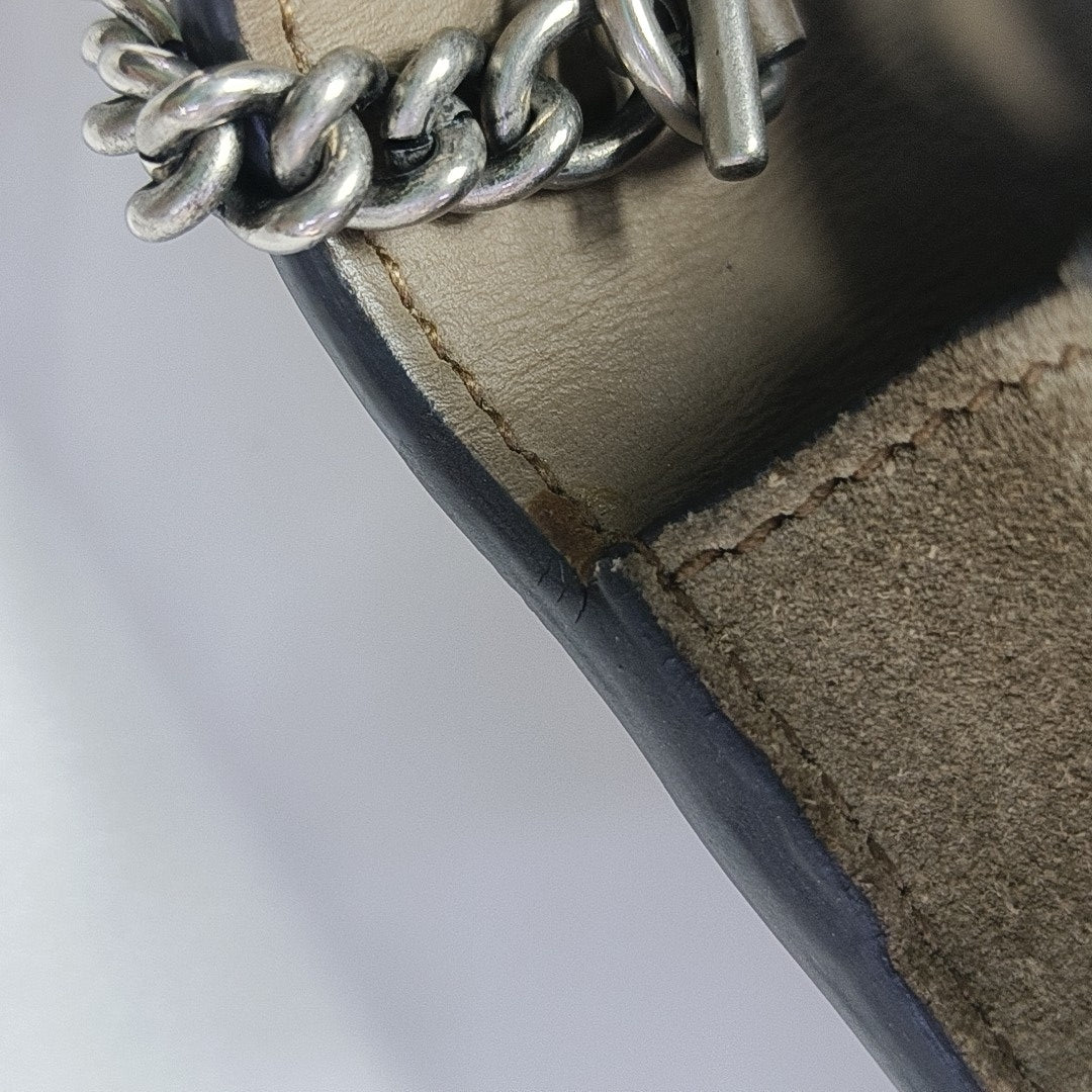 Dionysus Super Mini Monogram Coated Canvas Beige