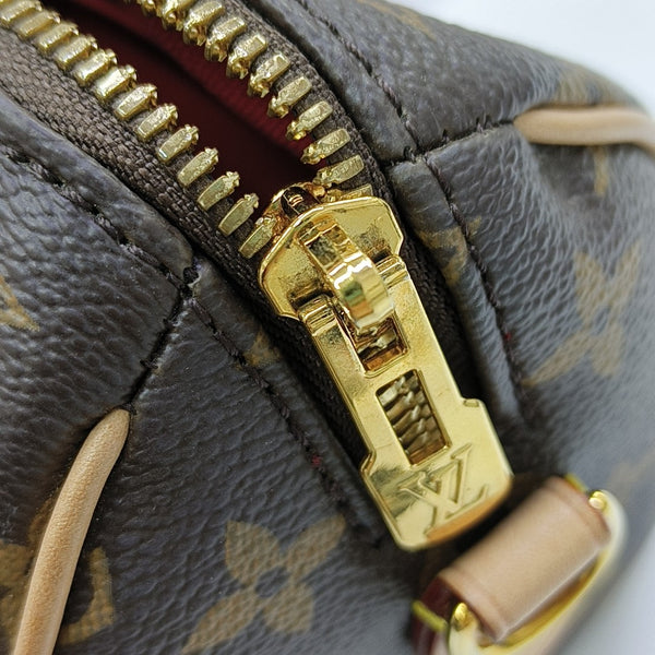 SPEEDY 20 Monogram Coated Canvas Brown