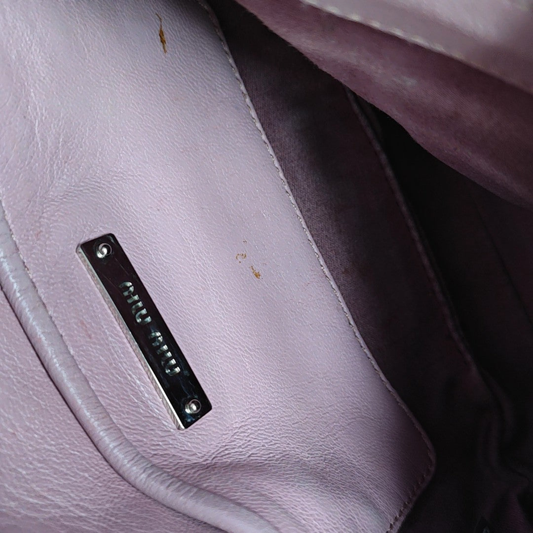 Quilted Lambskin Shoulder Bag Pink