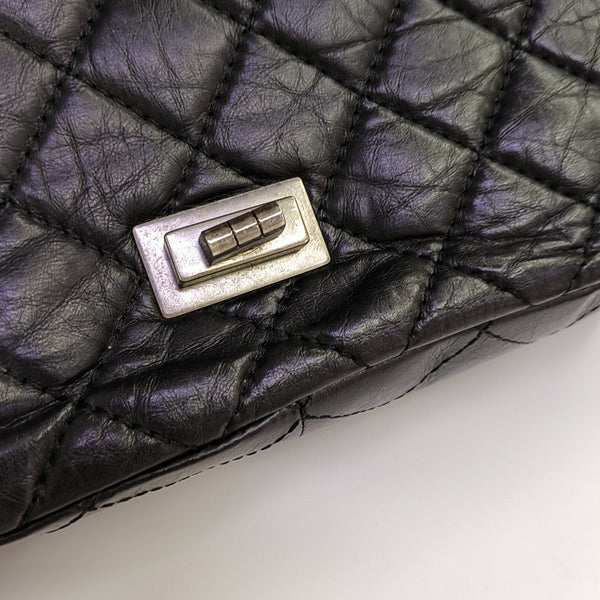 2.55 227 Quilted Calfskin Black
