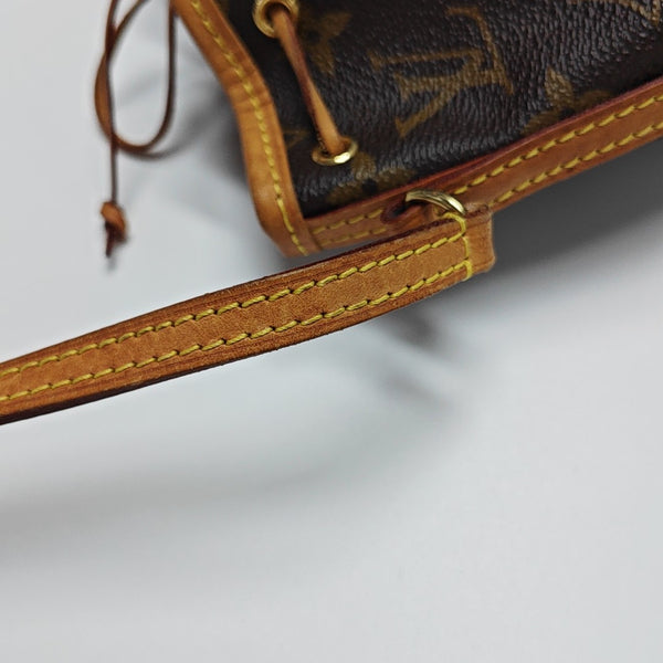 NÉONOÉ Nano Monogram Coated Canvas Brown