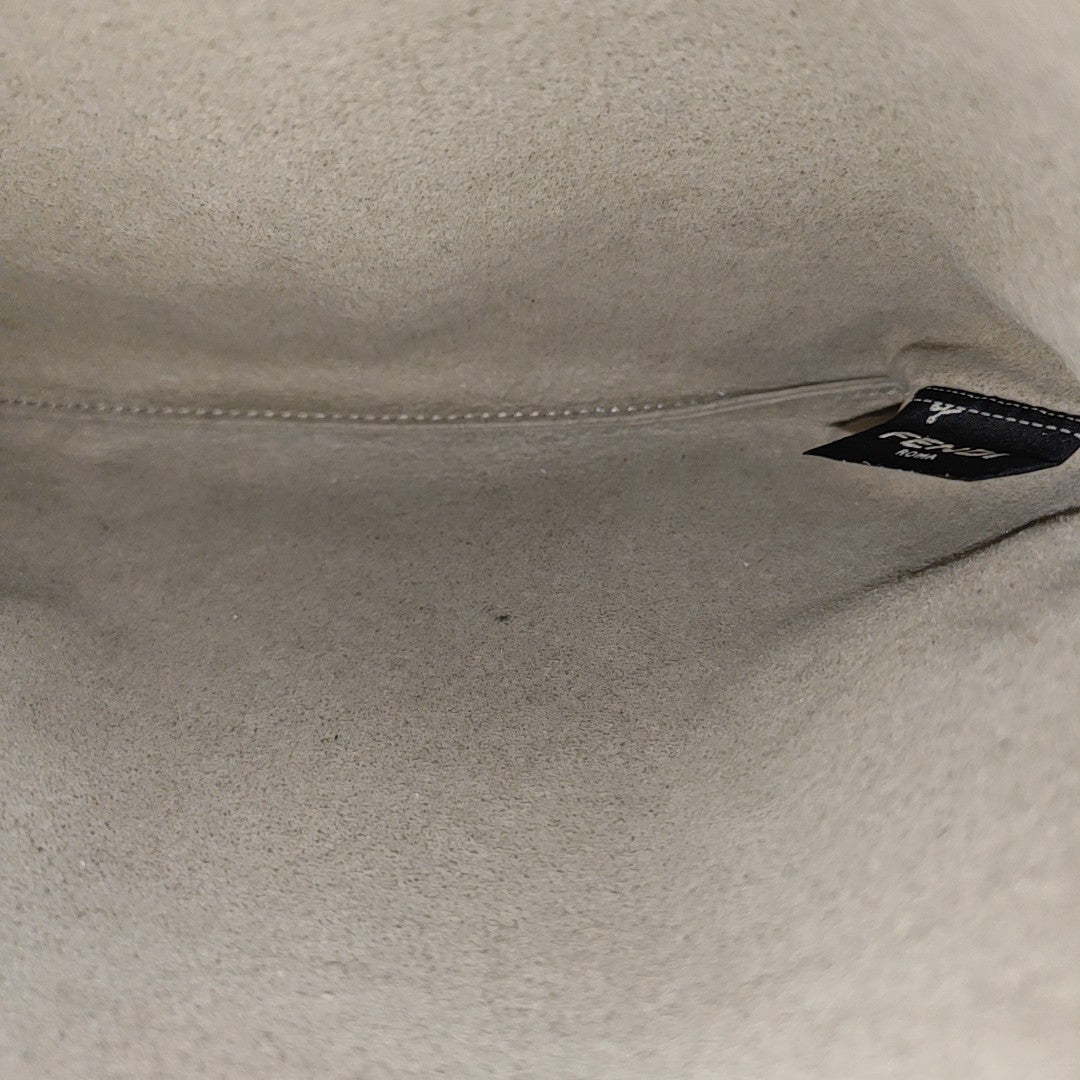Calfskin Shoulder Bag Small Brown