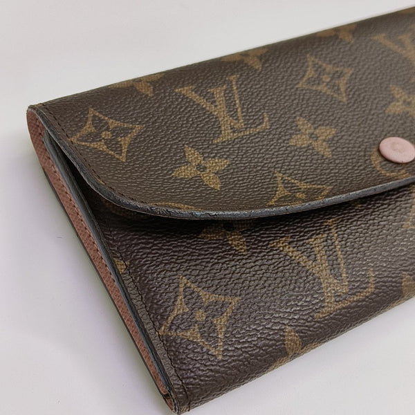 EMILIE Monogram Coated Canvas Brown Wallet