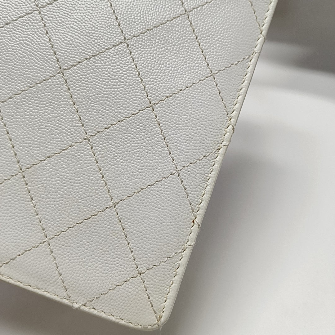 Quilted Calfskin White