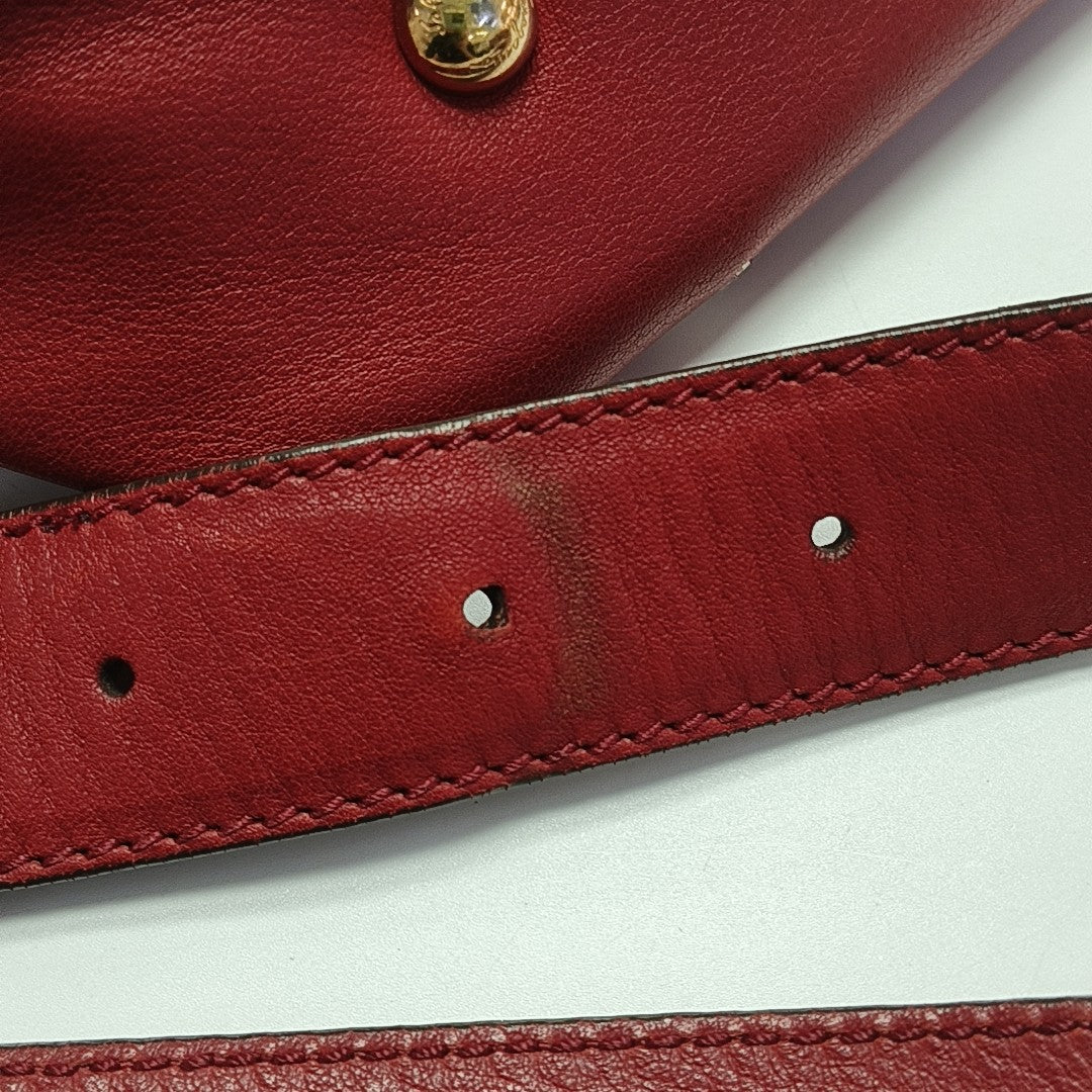 Sophia Calfskin Red