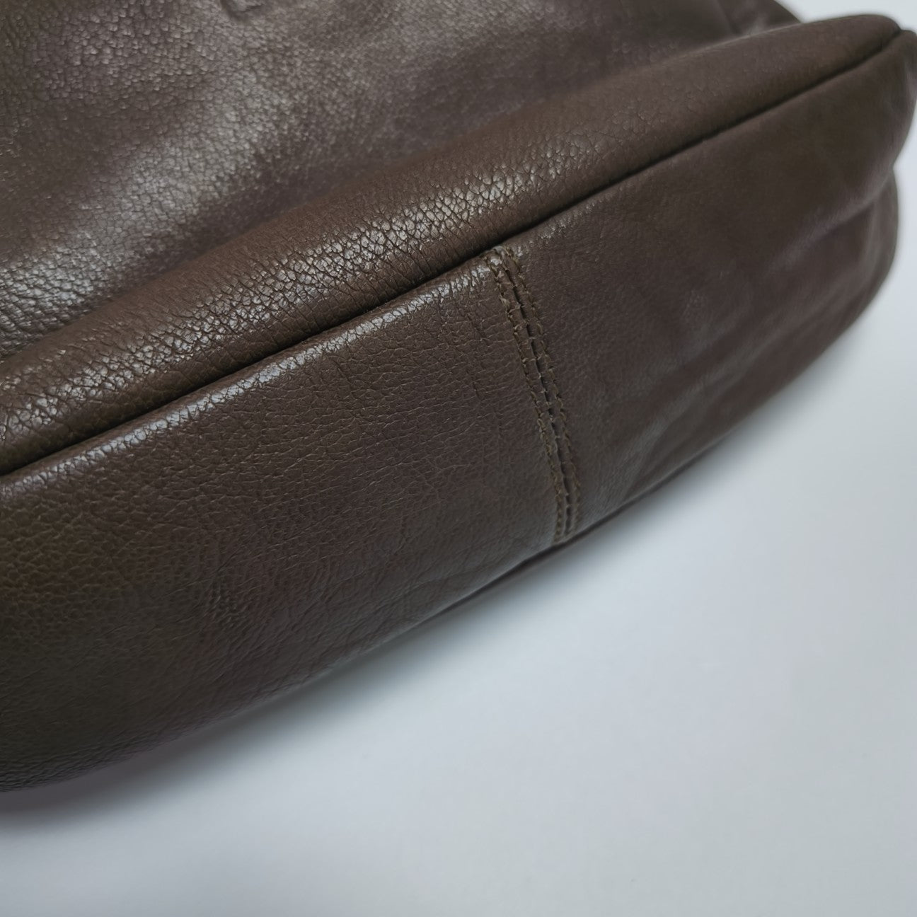 Calfskin Shoulder Bag Brown