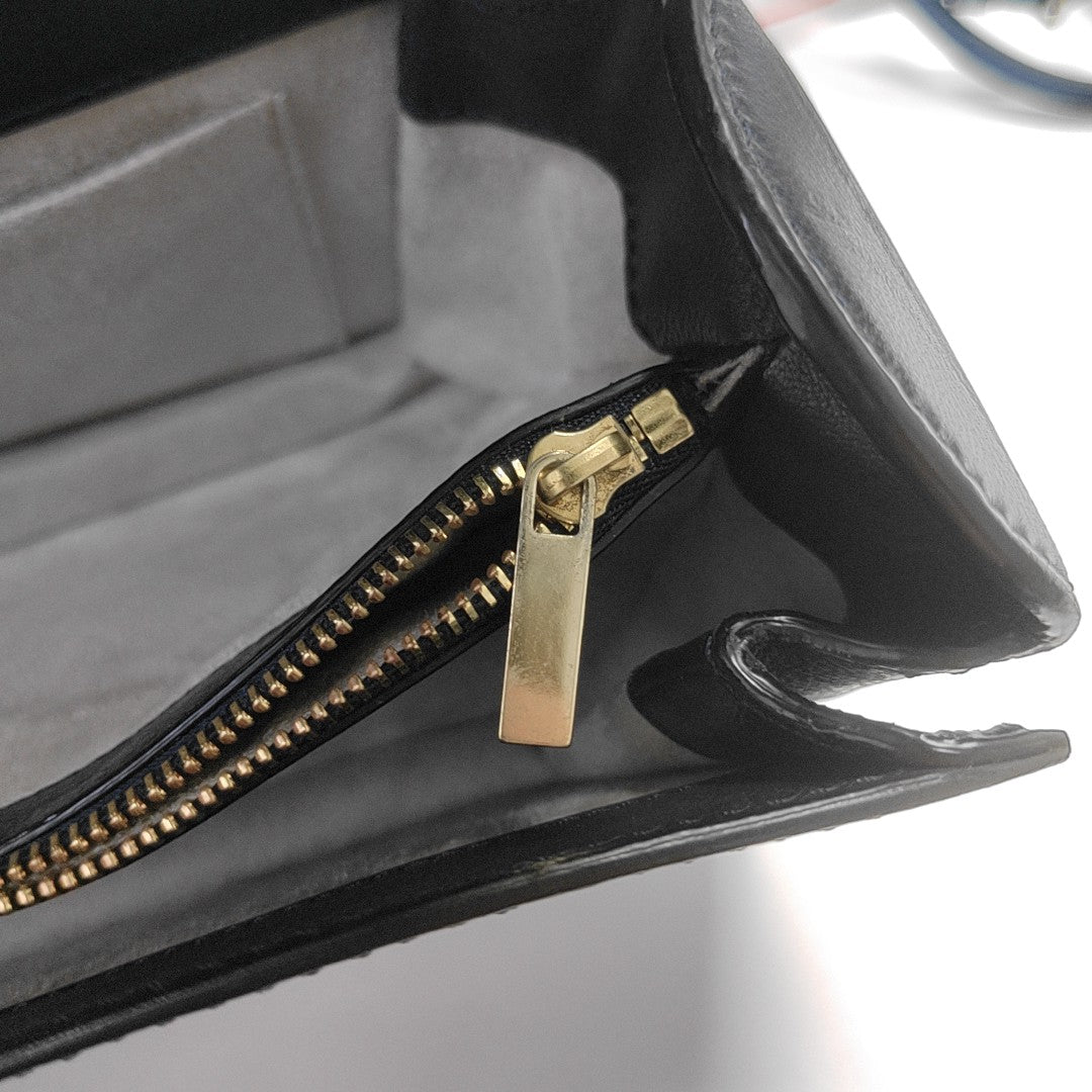 Calfskin Shoulder Bag Blue
