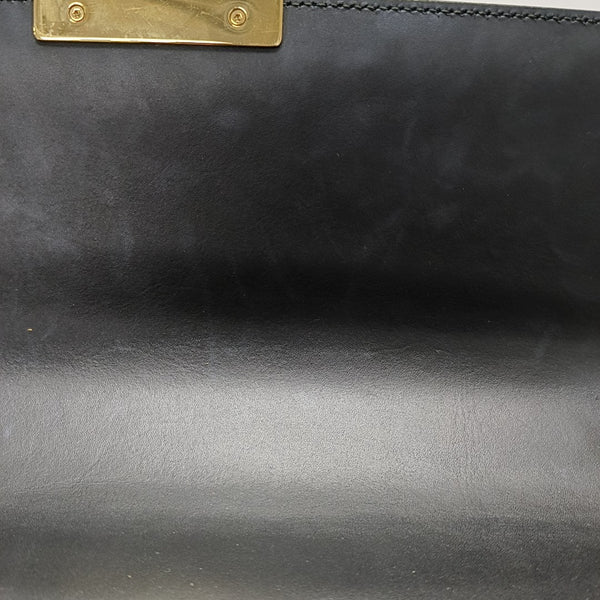 Padlock Medium Monogram Calfskin Black