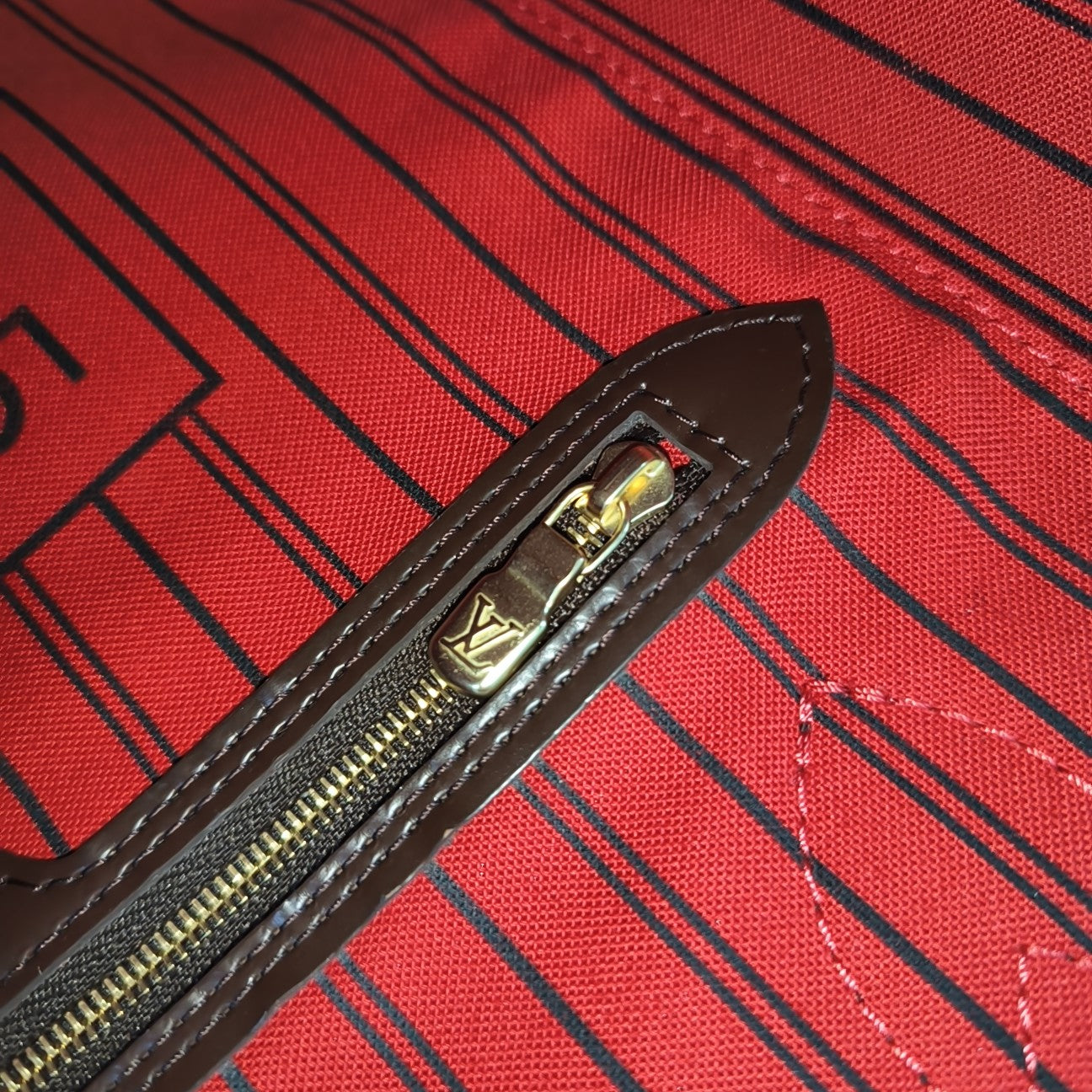 NEVERFULL MM Damier Ebene Coated Canvas Brown