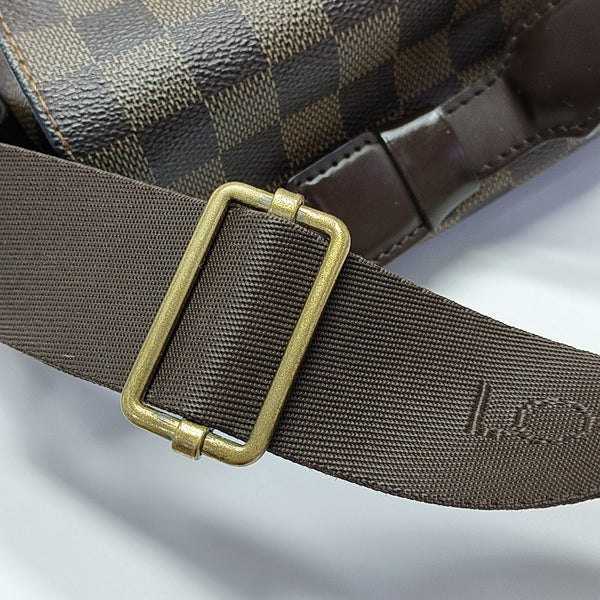 BROADWAY Damier Ebene Coated Canvas Brown