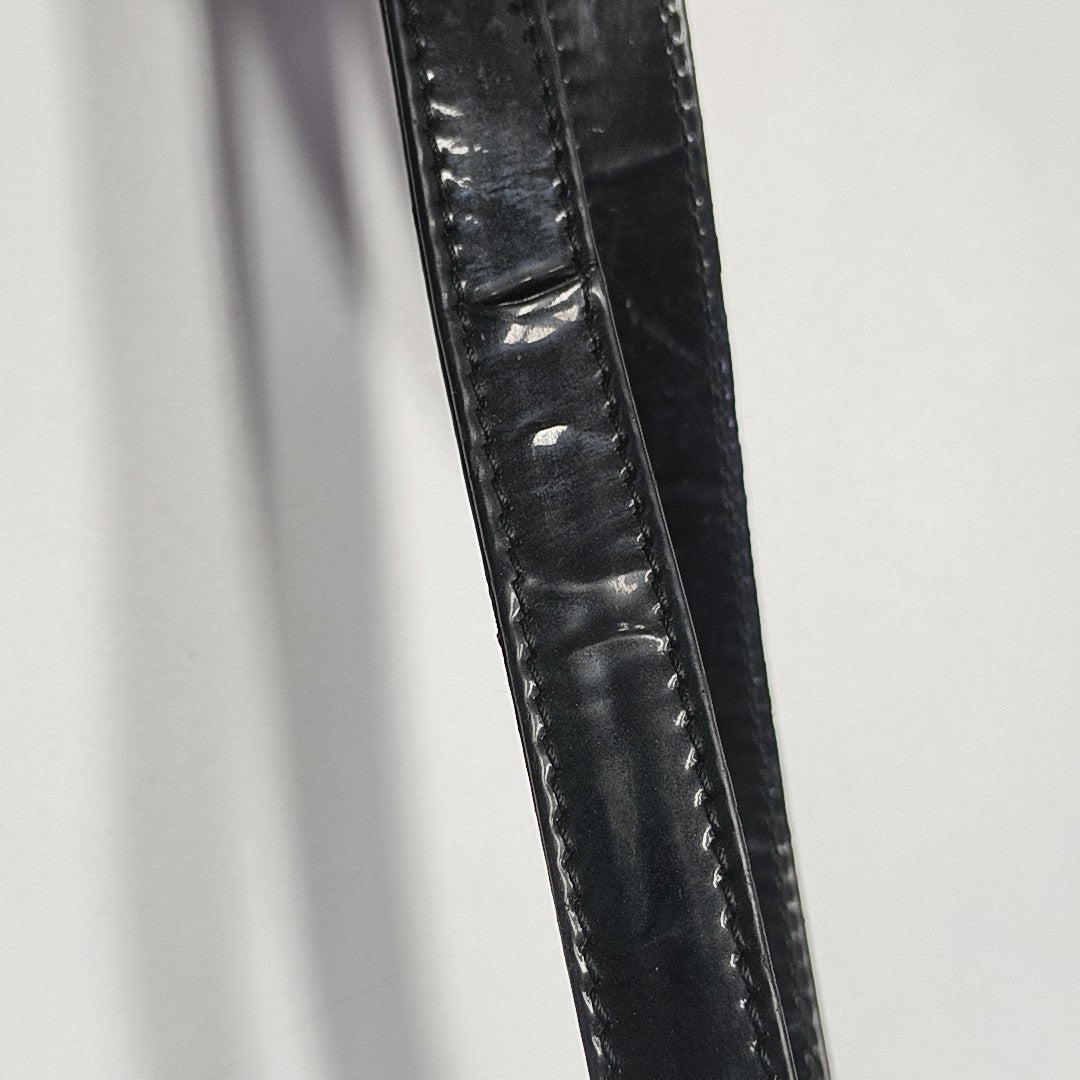 Lady Dior Medium Cannage Patent Leather Black