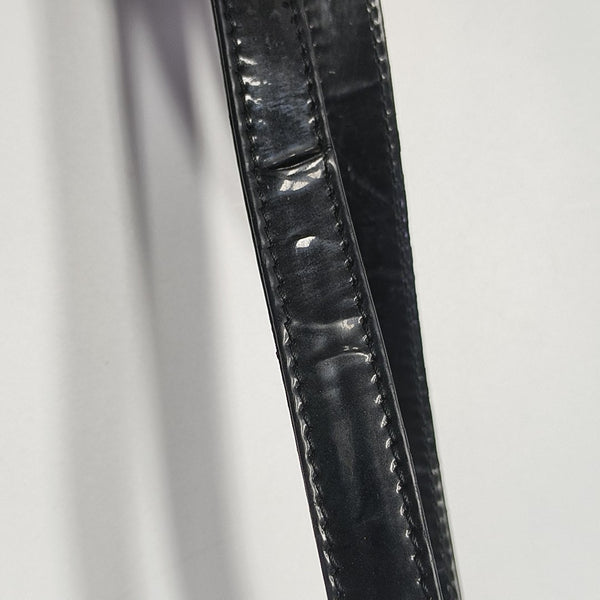 Lady Dior Medium Cannage Patent Leather Black