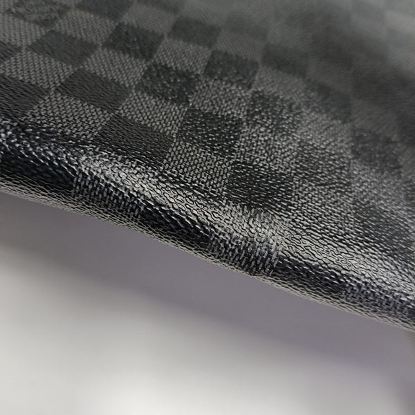 DISTRICT MM Damier Graphite Coated Canvas Gray