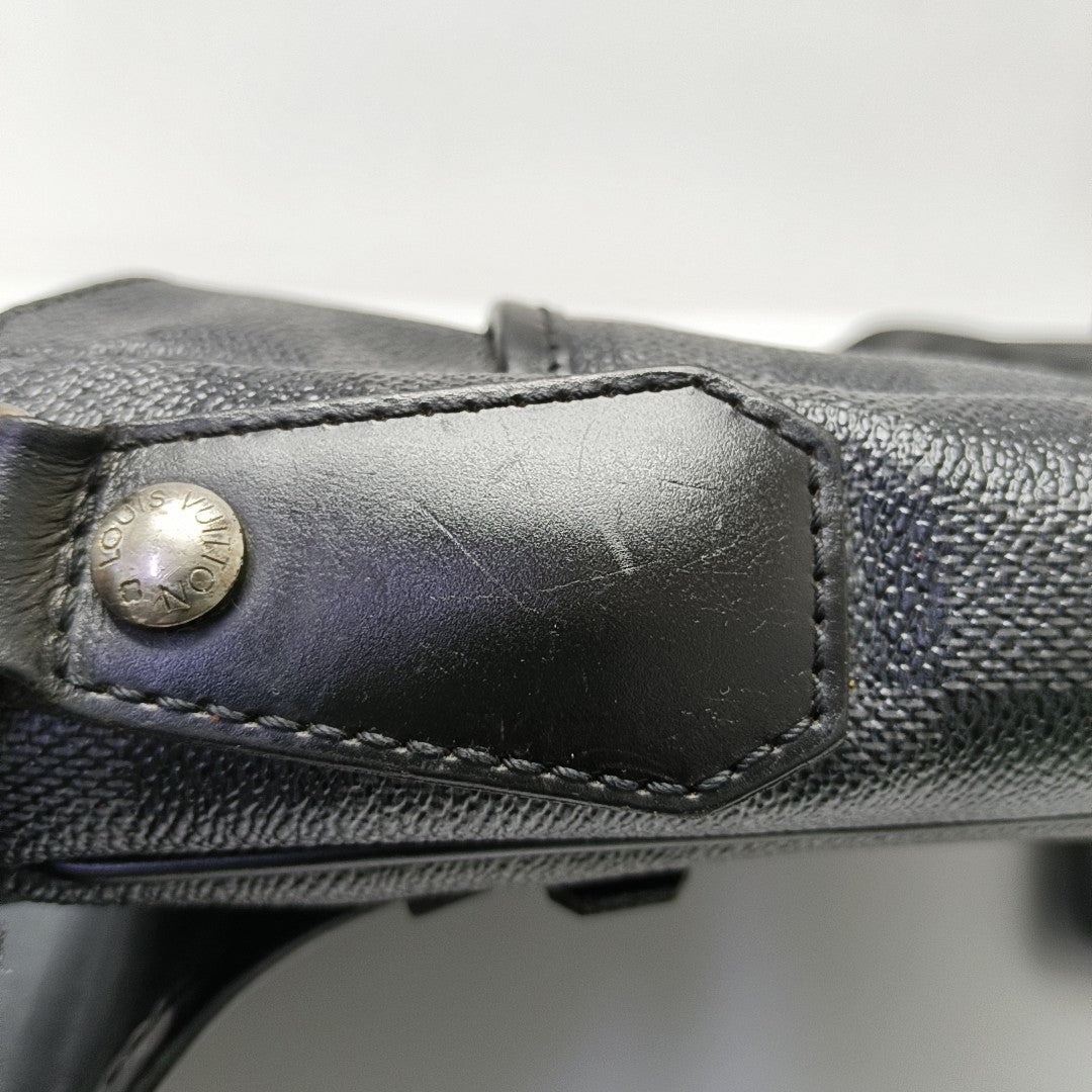 DANIEL MM Damier Graphite Coated Canvas Gray