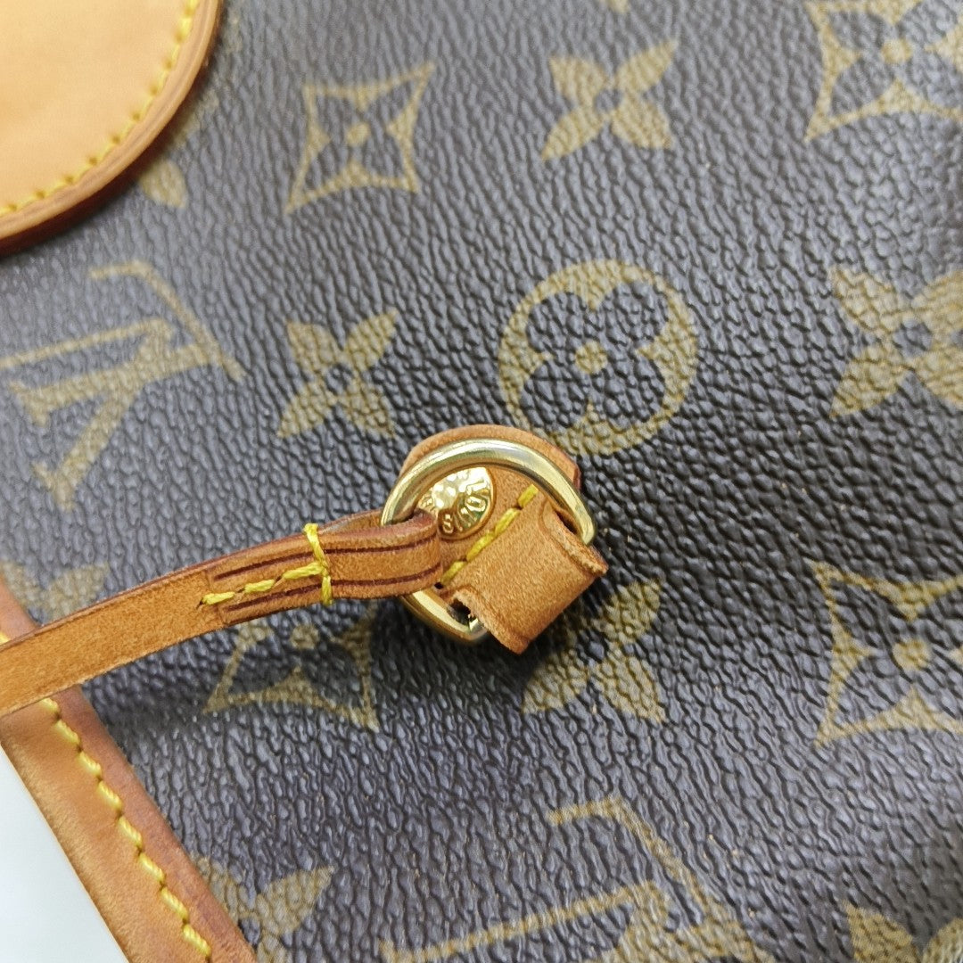 NEVERFULL MM Monogram Coated Canvas Brown