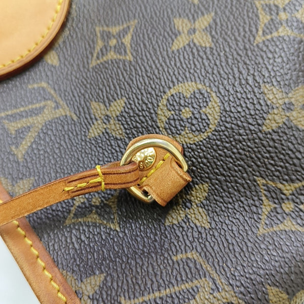 NEVERFULL MM Monogram Coated Canvas Brown