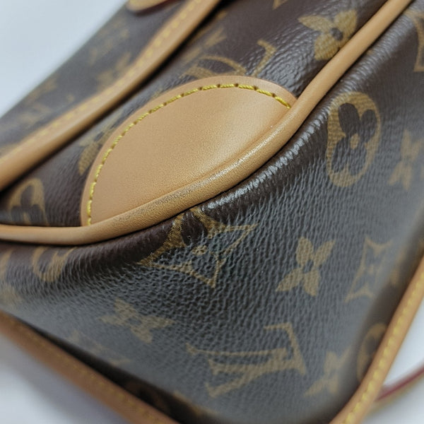 DIANE Monogram Coated Canvas Brown