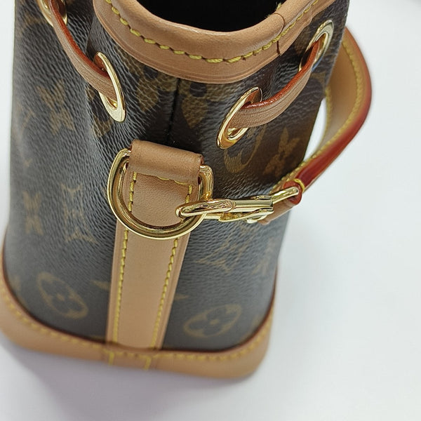 NOÉ Nano Monogram Coated Canvas Brown
