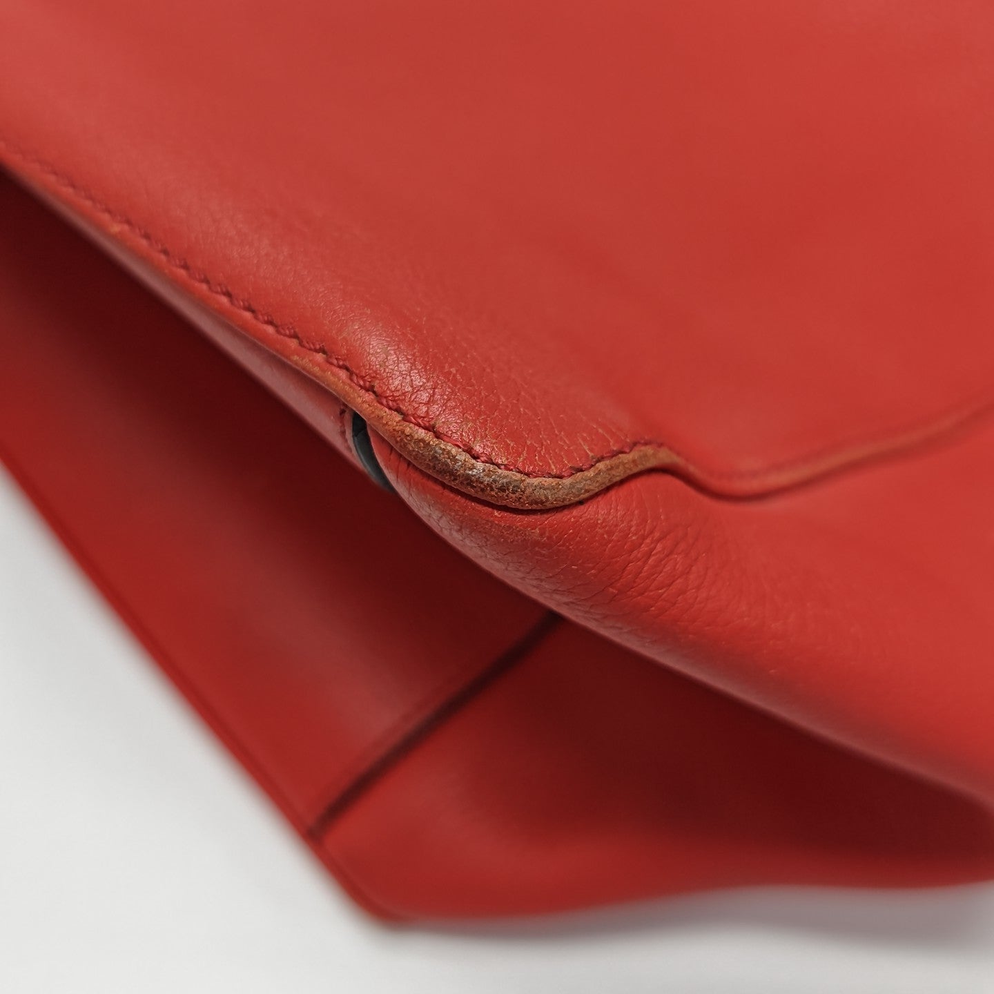 Calfskin Shoulder Bag Red