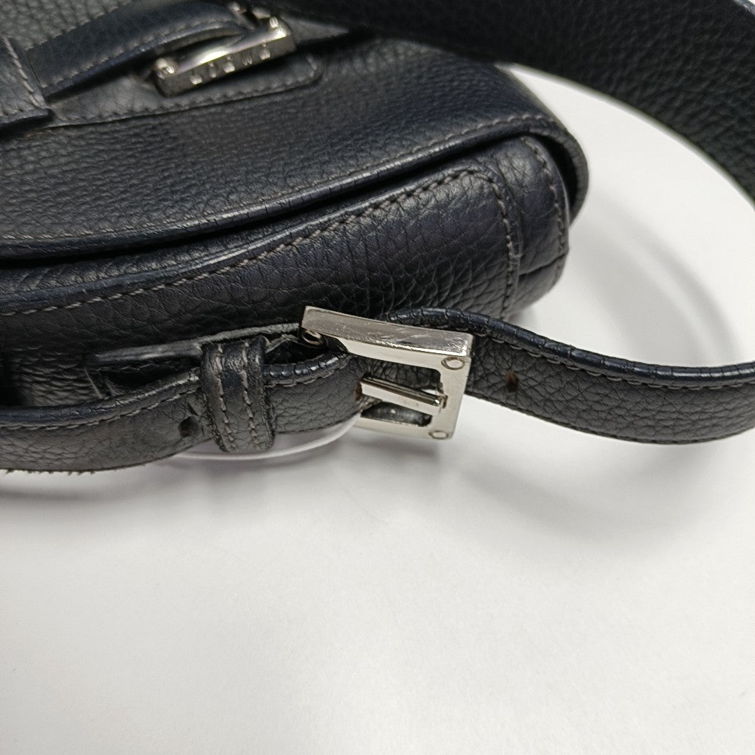 Calfskin Top Handle Bag Black
