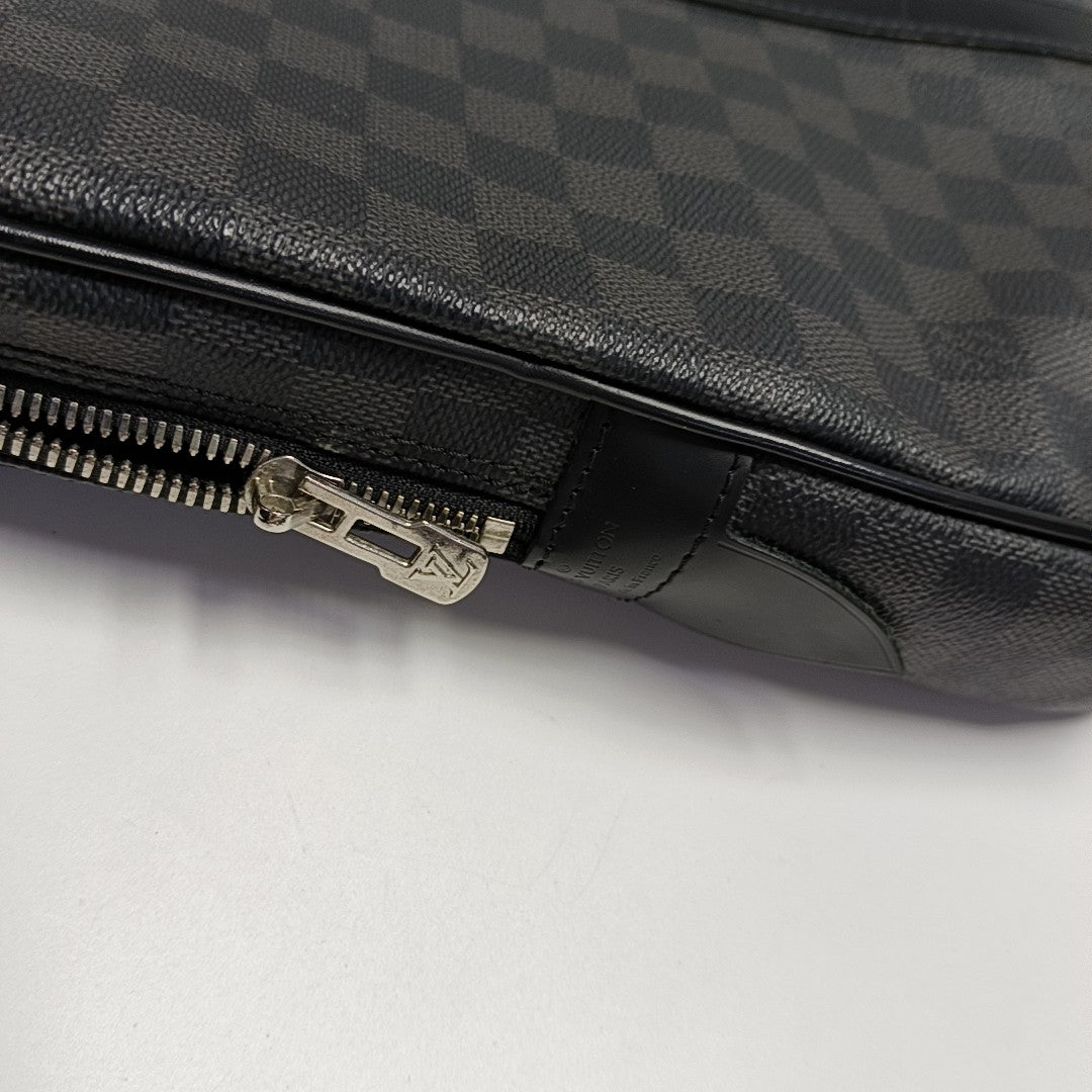 PORTE-DOCUMENTS Damier Graphite Coated Canvas Black