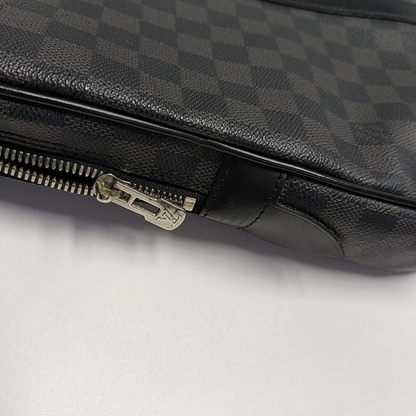 PORTE-DOCUMENTS Damier Graphite Coated Canvas Black