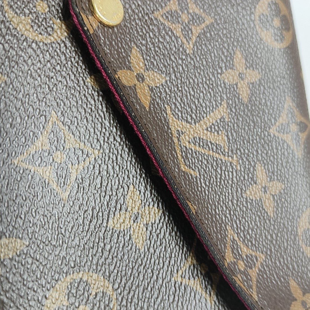 FÉLICIE Monogram Coated Canvas Brown