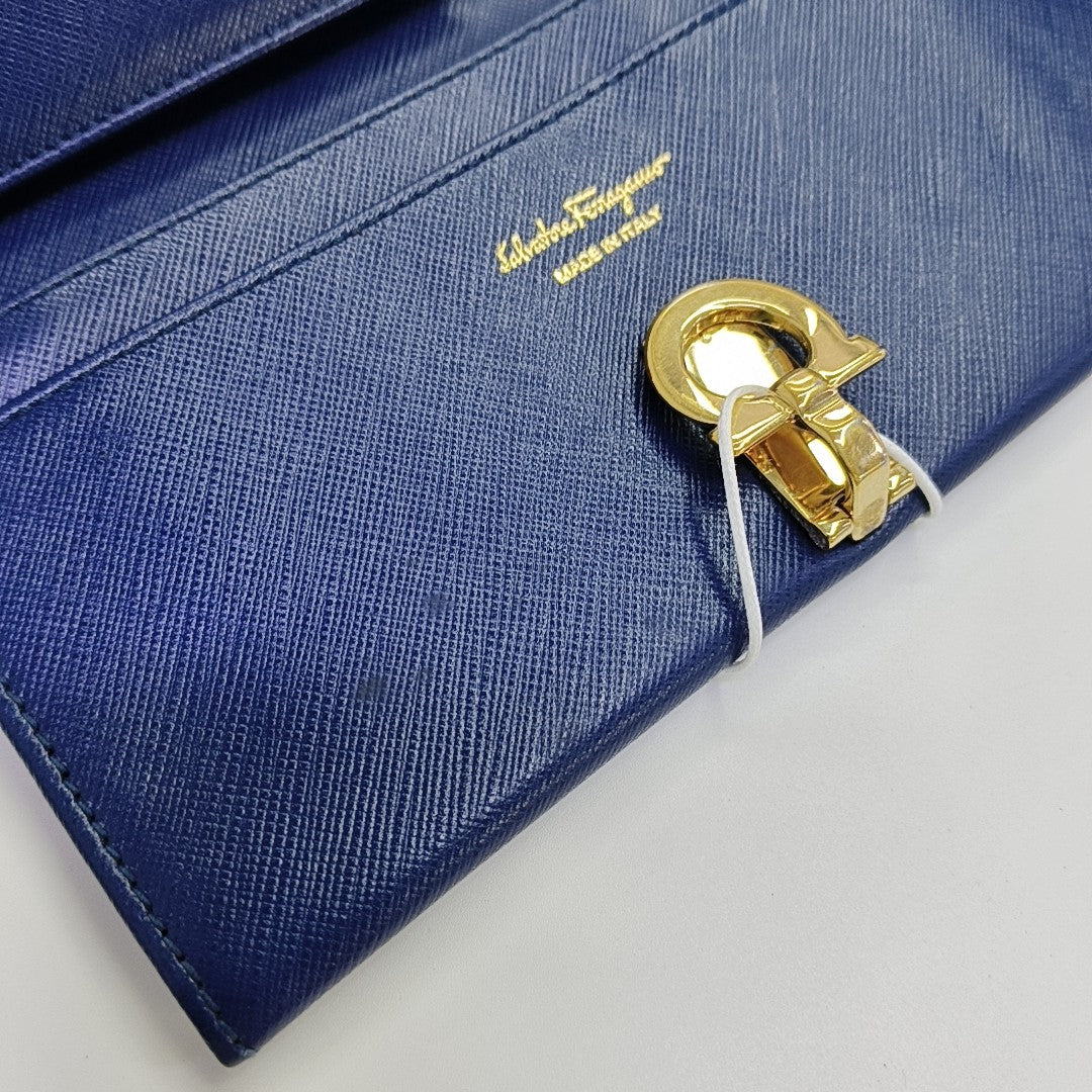 Calfskin Wallet Blue