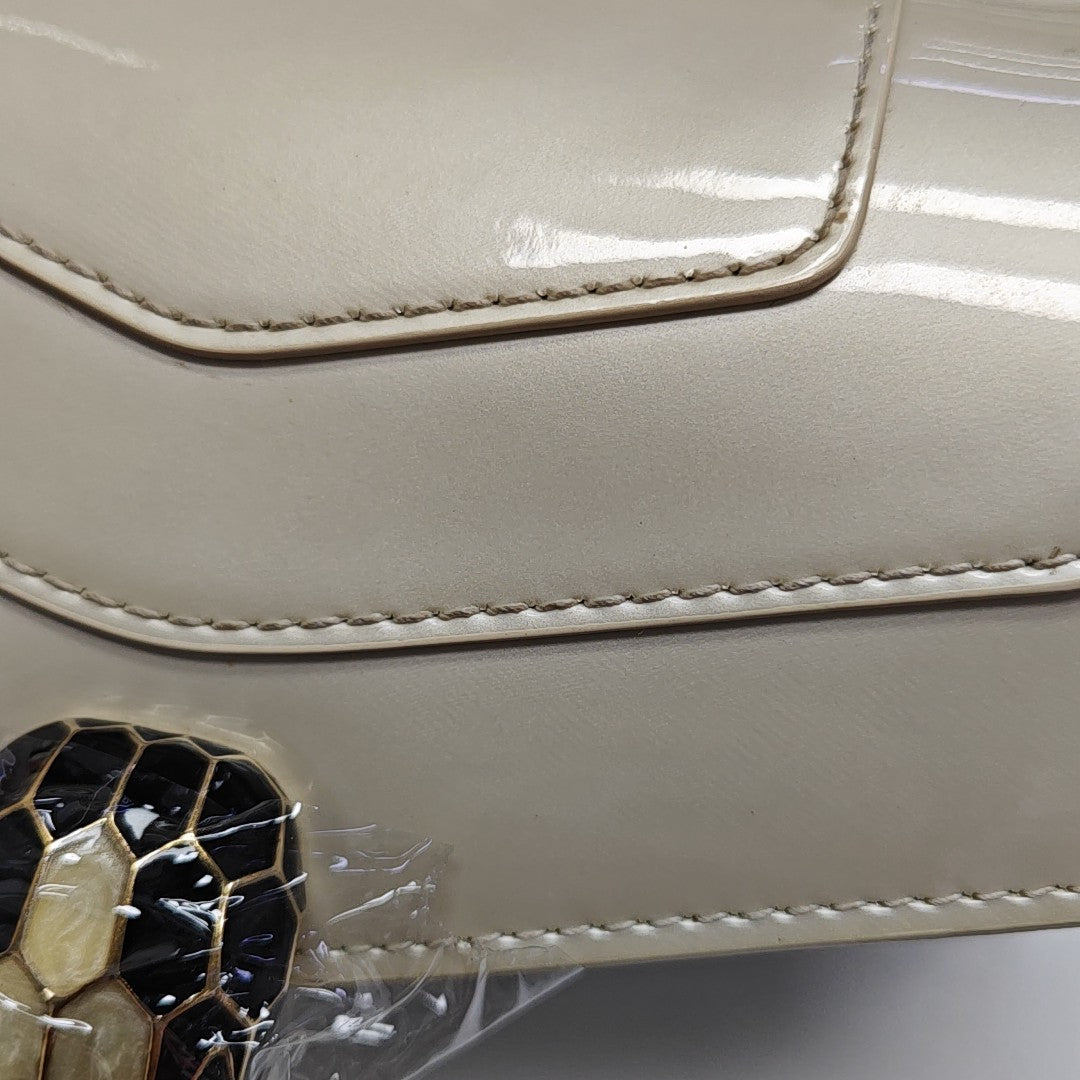 SERPENTI FOREVER Small Calfskin White