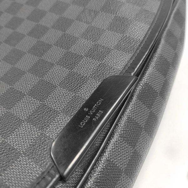 DISTRICT GM Damier Graphite Coated Canvas Black