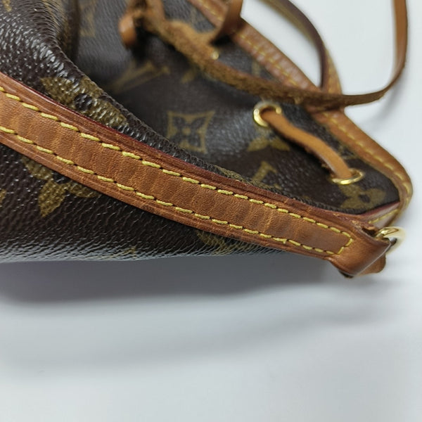 NÉONOÉ Nano Monogram Coated Canvas Brown