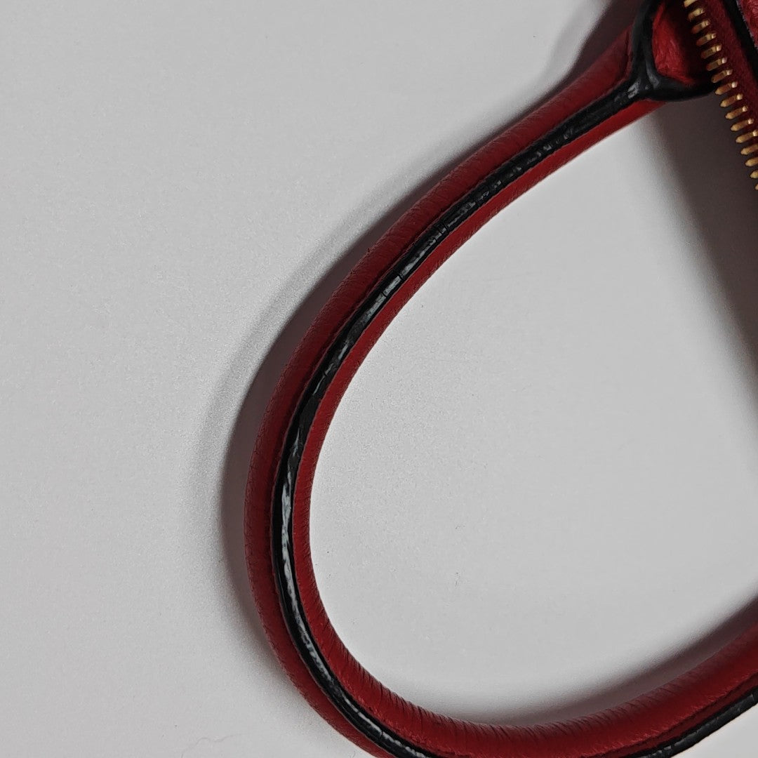 Calfskin Shoulder Bag Red