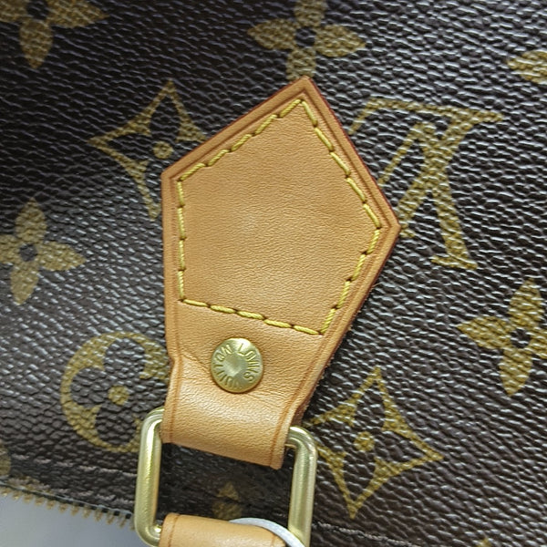 SPEEDY 30 Monogram Coated Canvas Brown