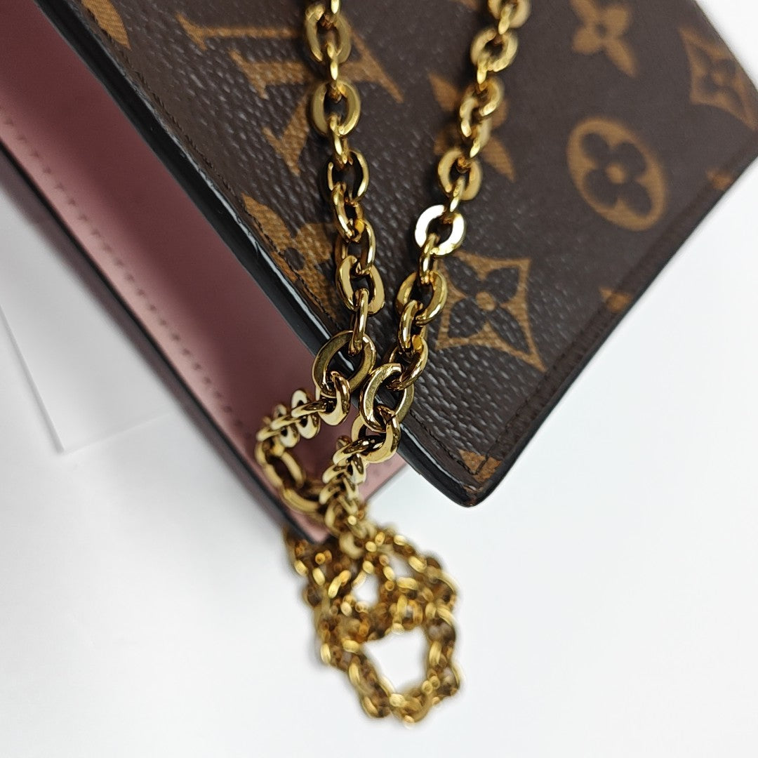 FLORE Monogram Coated Canvas Brown