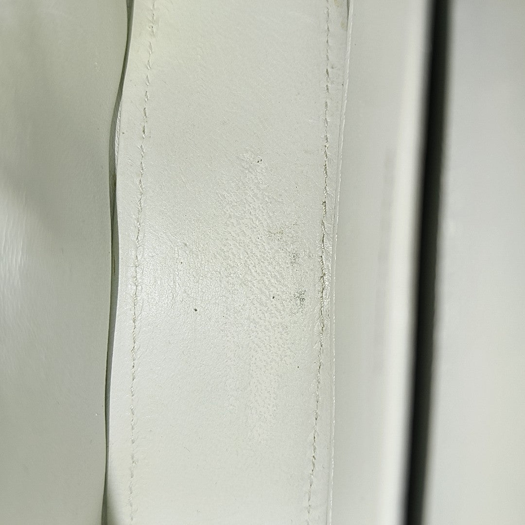 Hourglass Mini Calfskin White