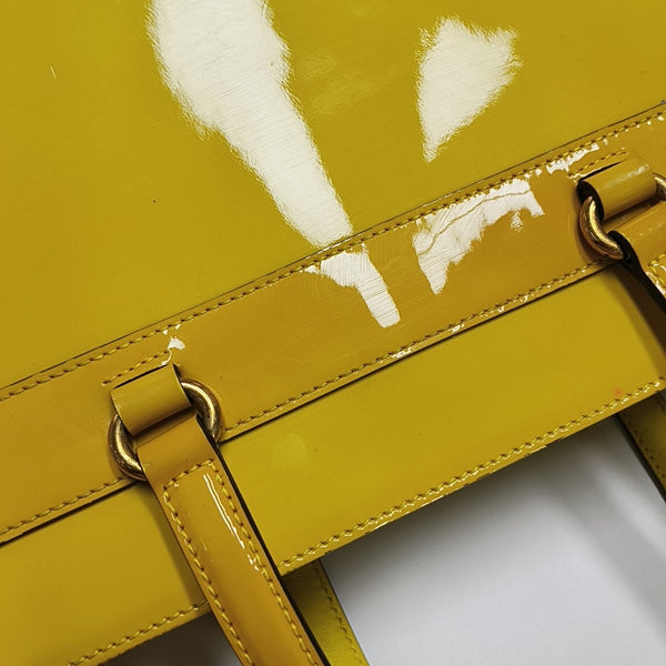Bright Bit Patent Leather Yellow