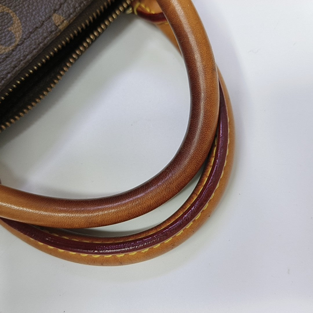 SPEEDY 30 Monogram Coated Canvas Brown