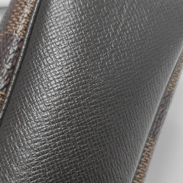 TROUSSE MAKE UP Damier Ebene Coated Canvas Brown