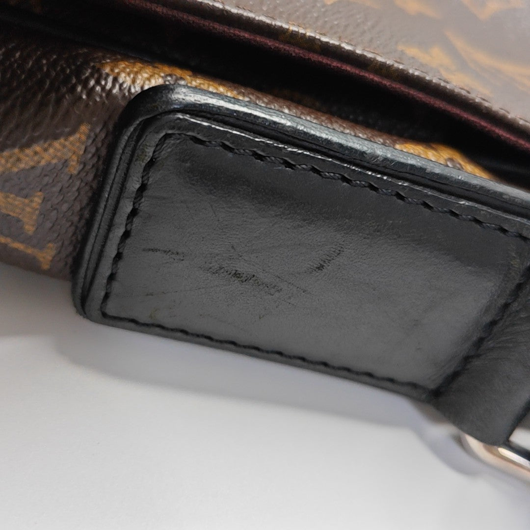 DISTRICT MM Monogram Coated Canvas Brown