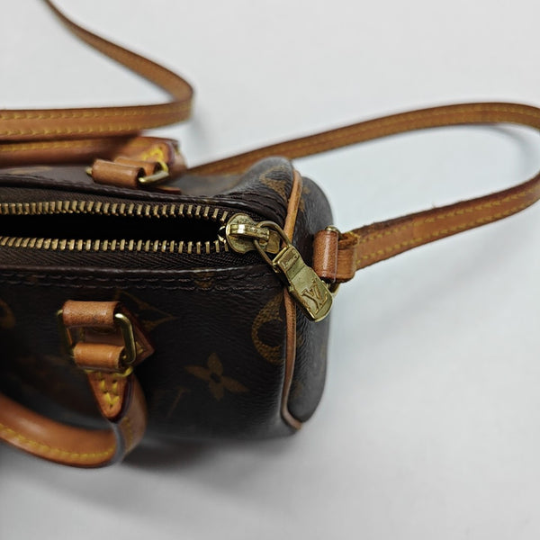 SPEEDY Nano Monogram Coated Canvas Brown