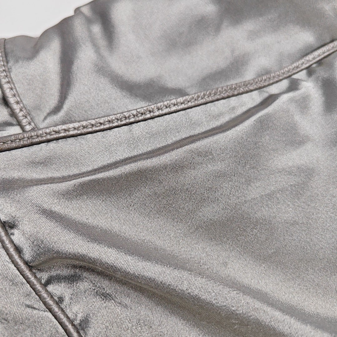 Nylon Shoulder Bag Silver