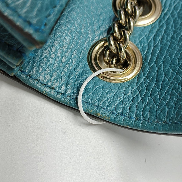 Interlocking G Large Calfskin Blue